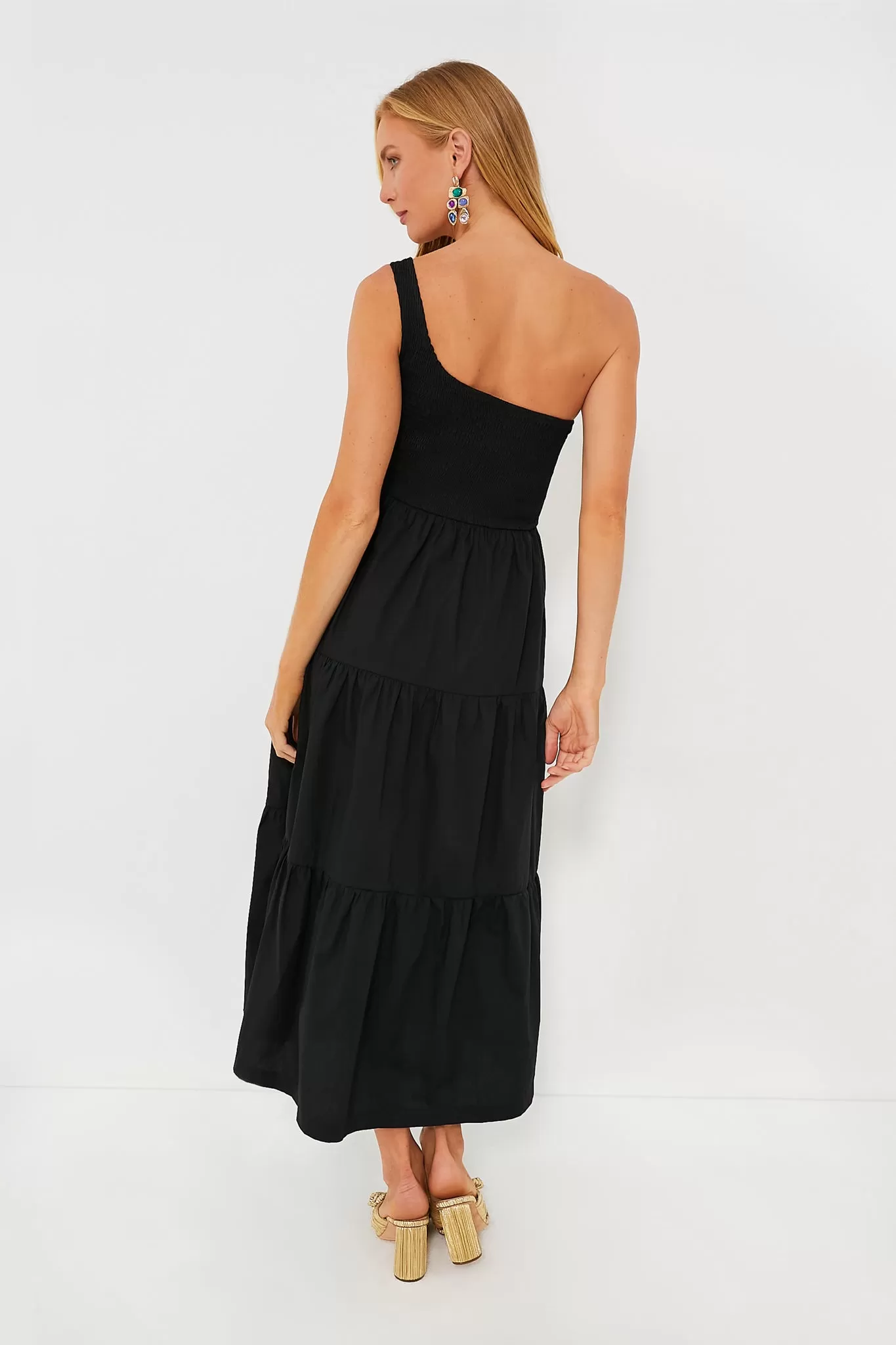 Black Milada Midi Dress