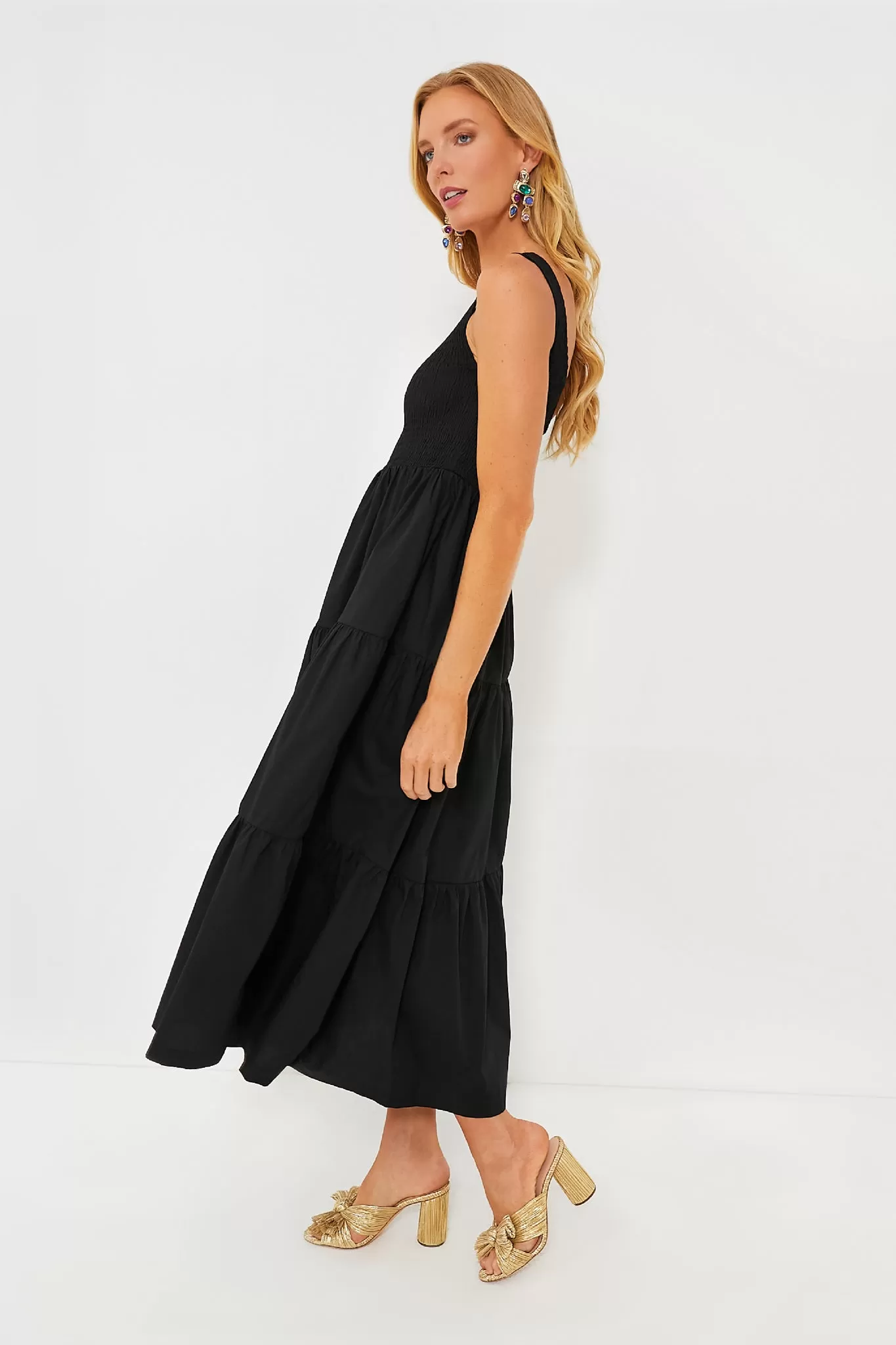 Black Milada Midi Dress