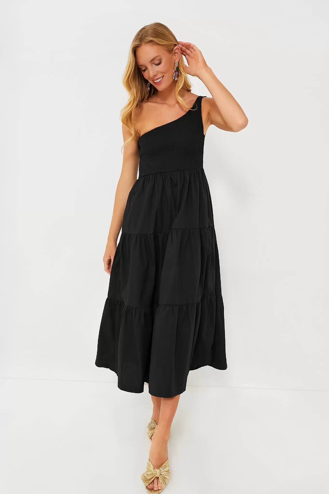 Black Milada Midi Dress