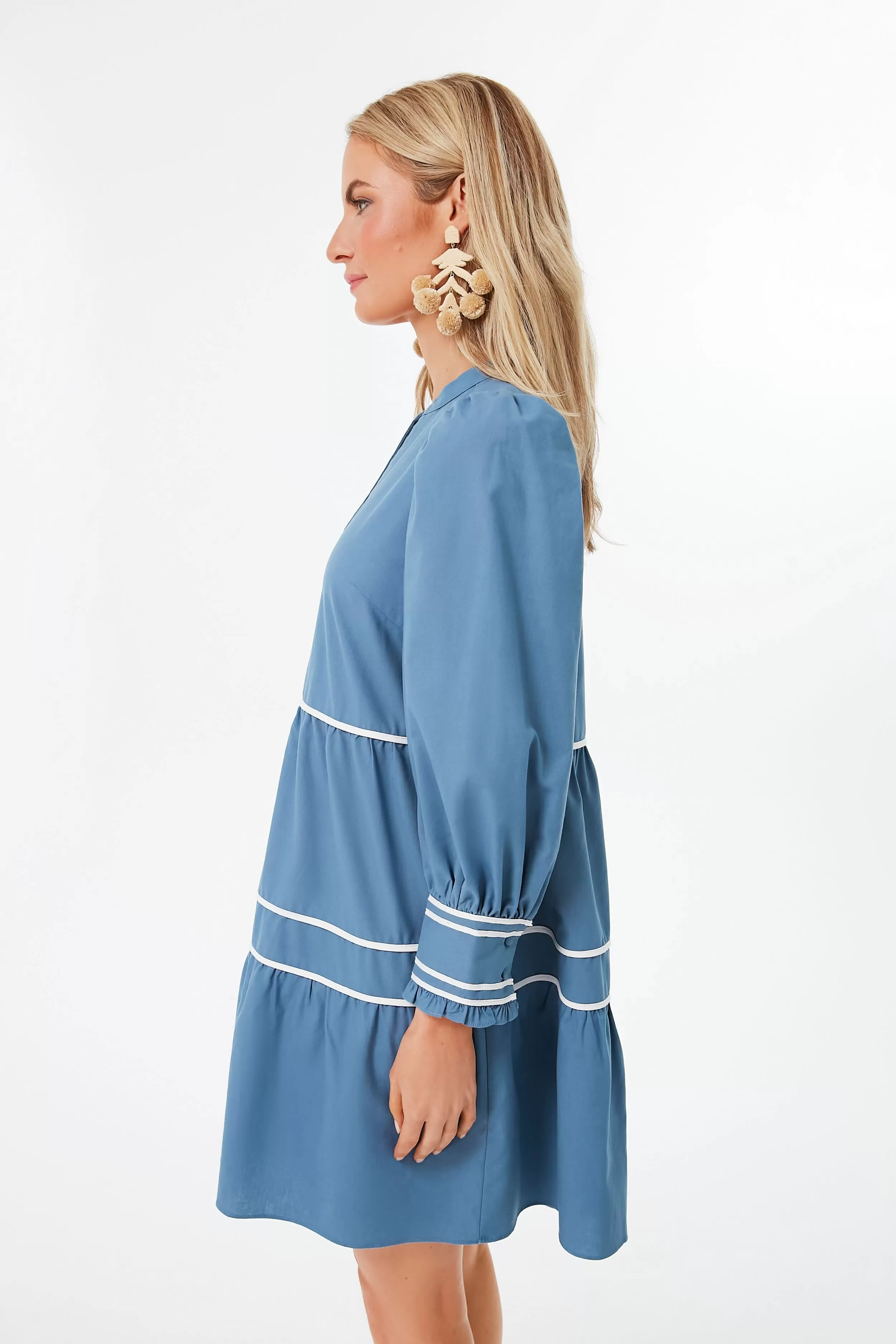 Blue Tiered Abby Dress