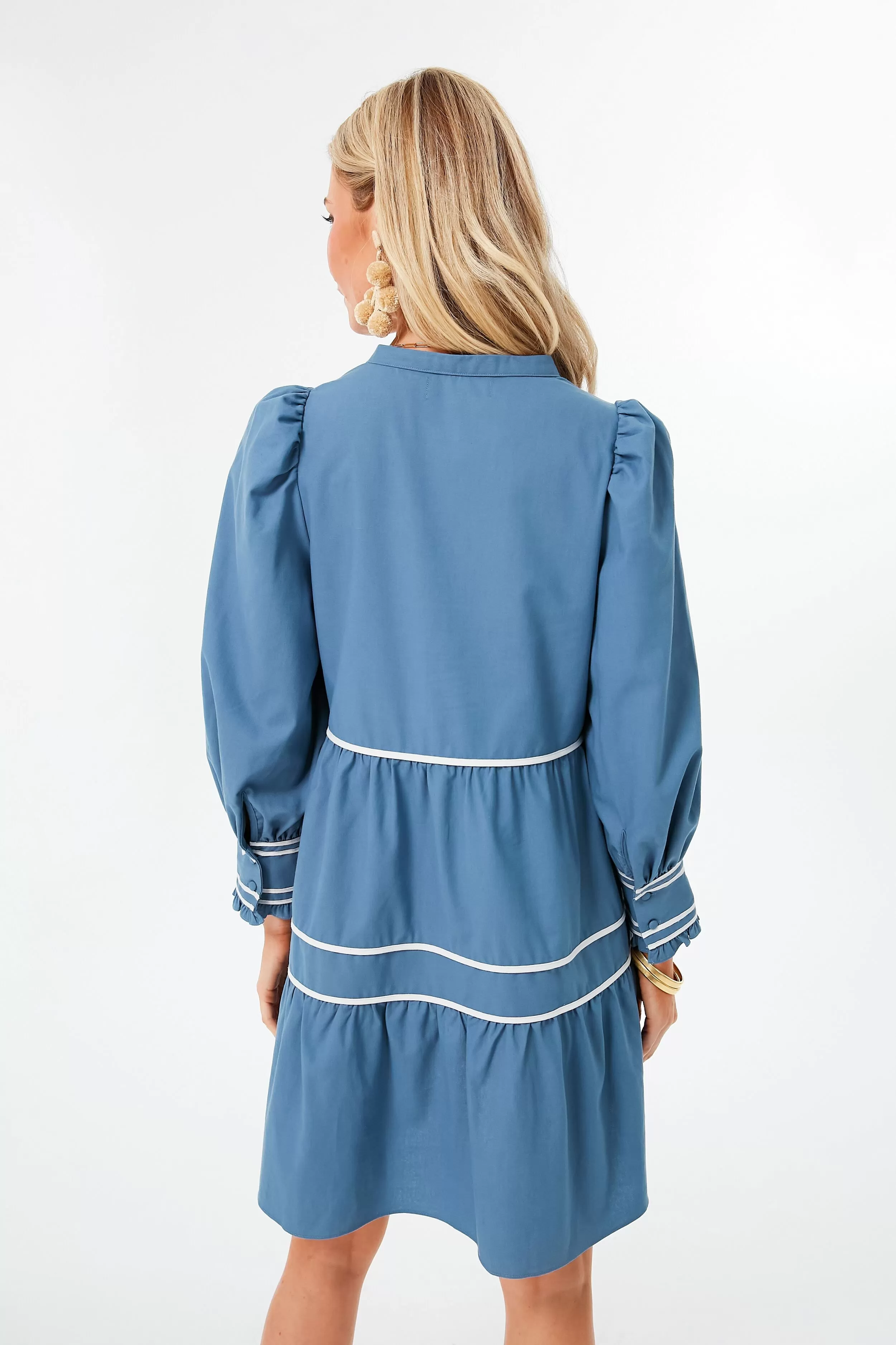 Blue Tiered Abby Dress