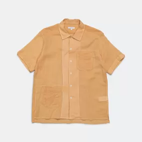 Camp Shirt - Coral Cotton Crepe