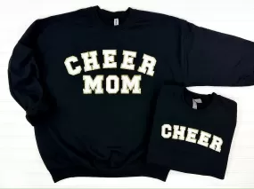 Cheer Mom   Mini Chenille Patch Sweatshirt