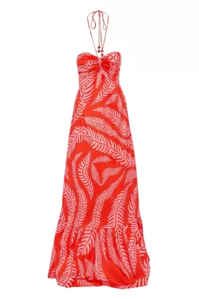 Mendoza Cotton Halter Maxi Dress